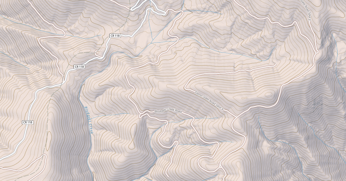 Map preview of BLODGETT CREEK