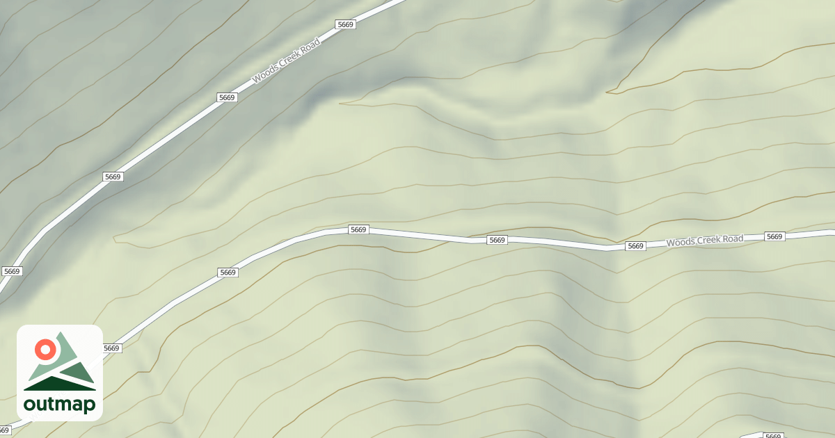 Map of (FDR) WOODS CREEK