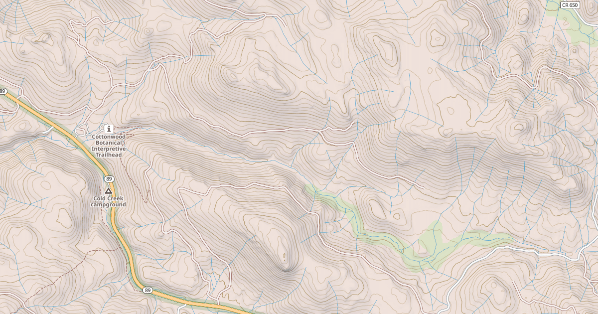 Map preview of COTTONWOOD CREEK
