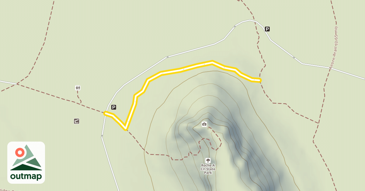 Map of Mound Trail (0.3 mi)