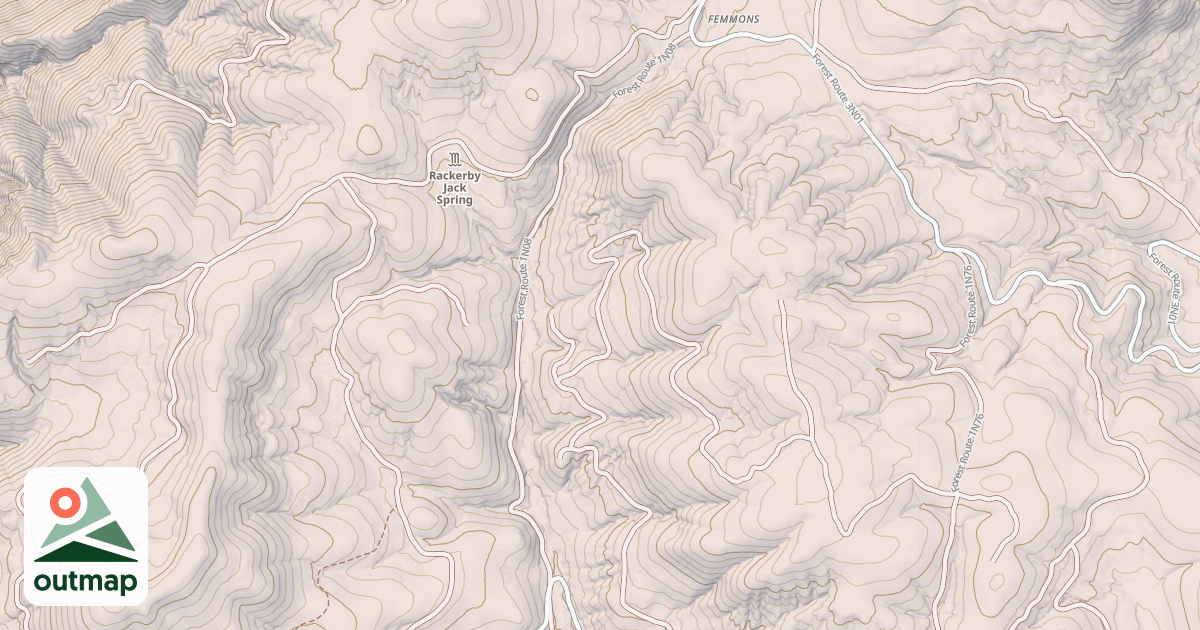 Map of CORRAL CREEK