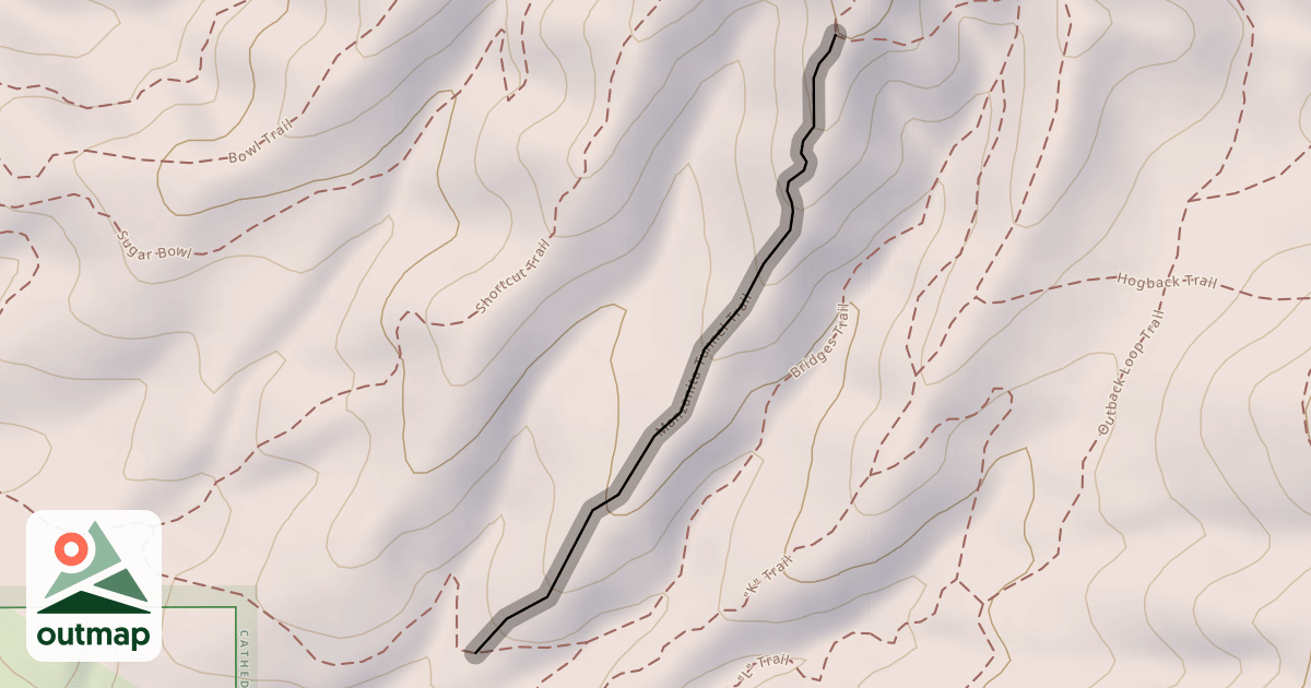 Map of Manzanita Tunnel Trail