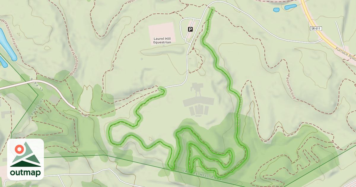 Map of Dairy Barn Loop