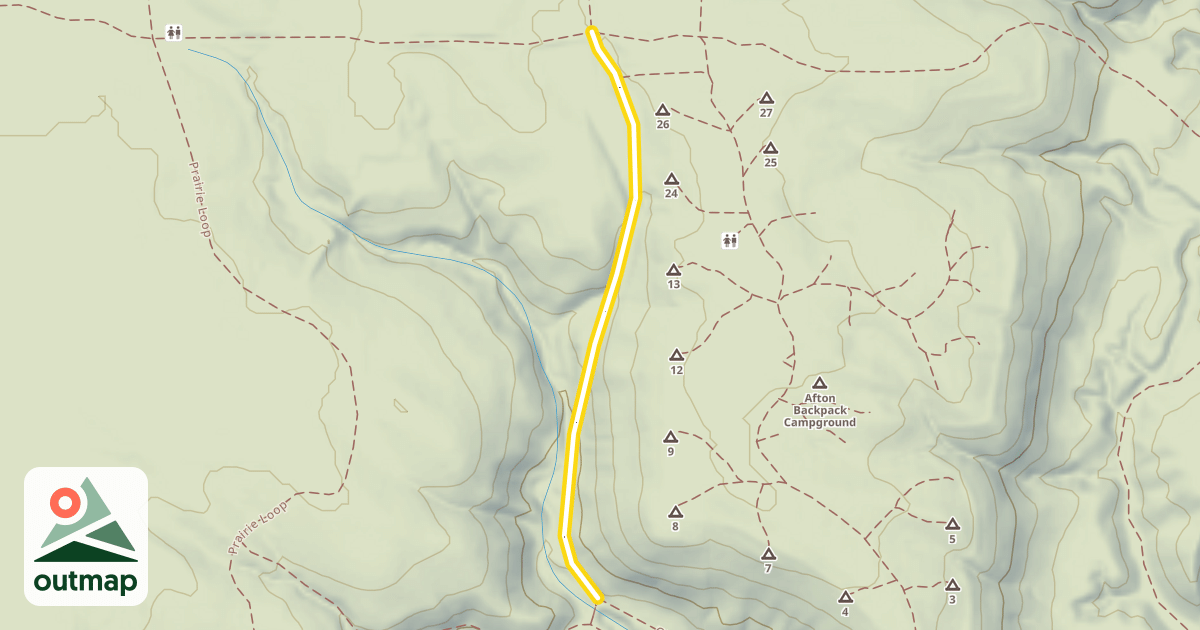Map of Oliver Charley Trail