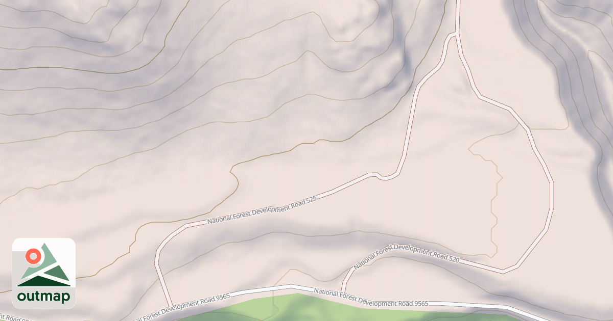 Map of USFS Motor Vehicle Use Map Roads {64184F5E-4300-4F0A-A00A-816B06D48B76}