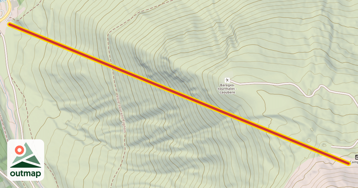 Map of Caoubère