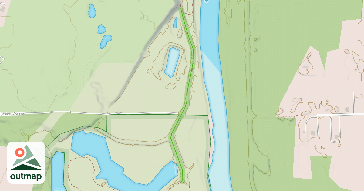 Map of Hidden Lakes
