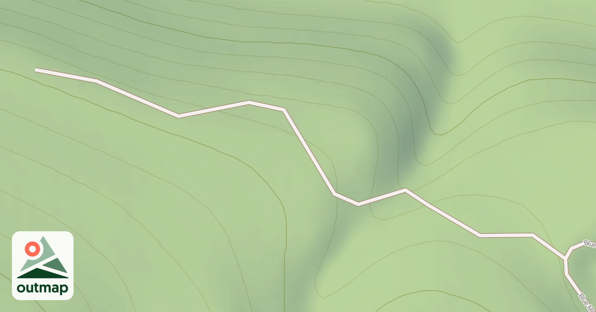Map of BLUE MOUNTAIN B