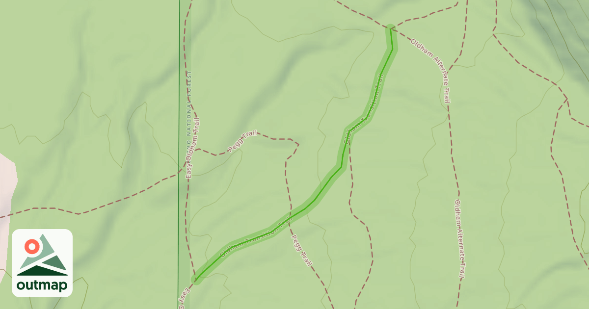 Map of Oldham Transition Trail