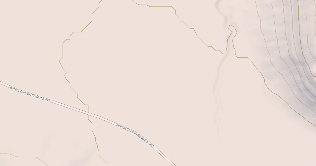 Map preview of USFS National Forest System Roads {8F7F235B-CEB0-4B48-BD01-19F91E44CFE3}