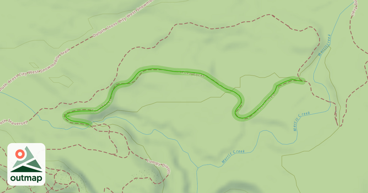 Map of Foxx Rocks