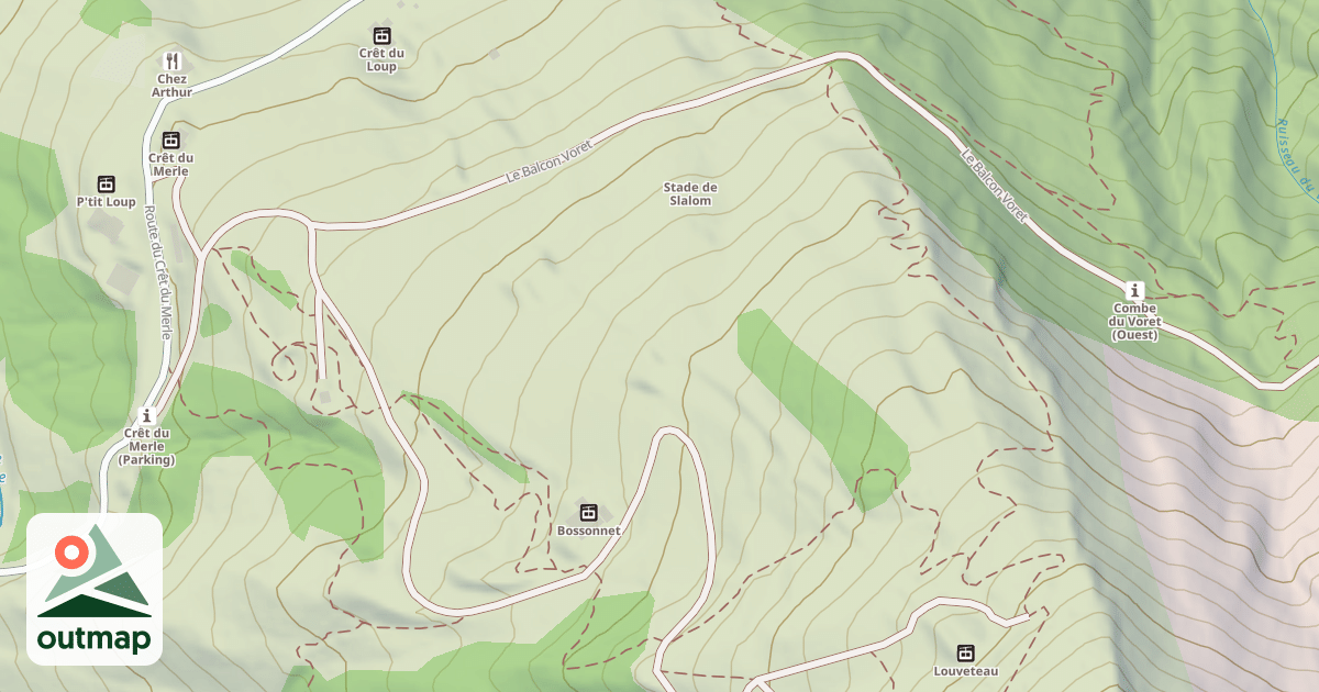 Map of SnowPark SlopeStyle