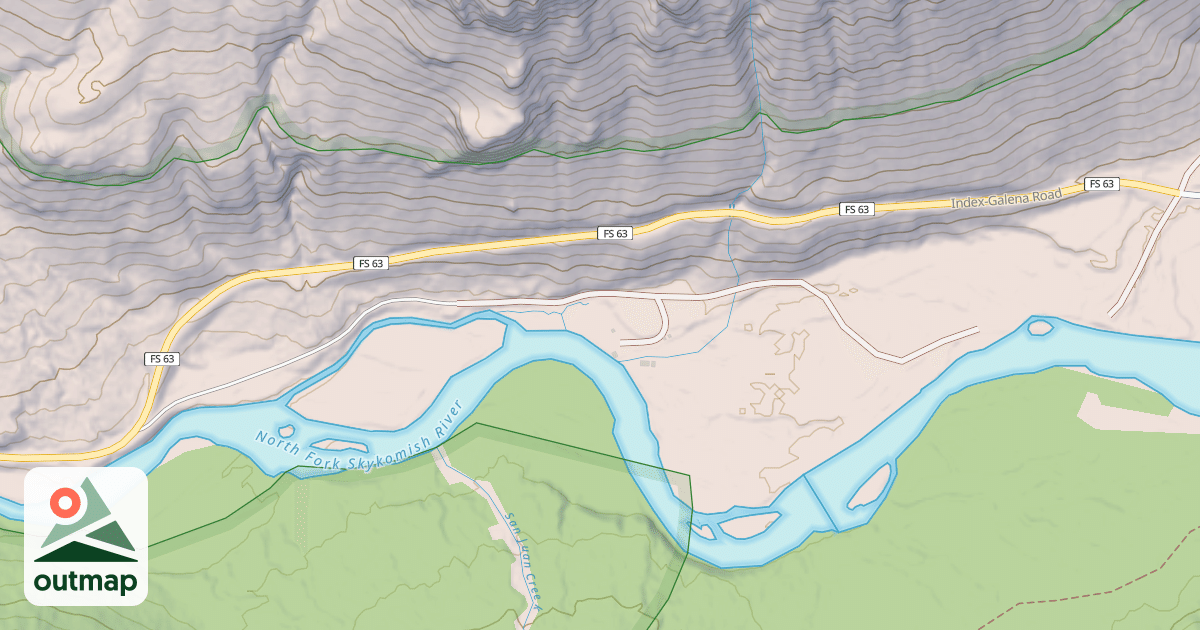 Map of 290 N. FK. SKYKOMISH