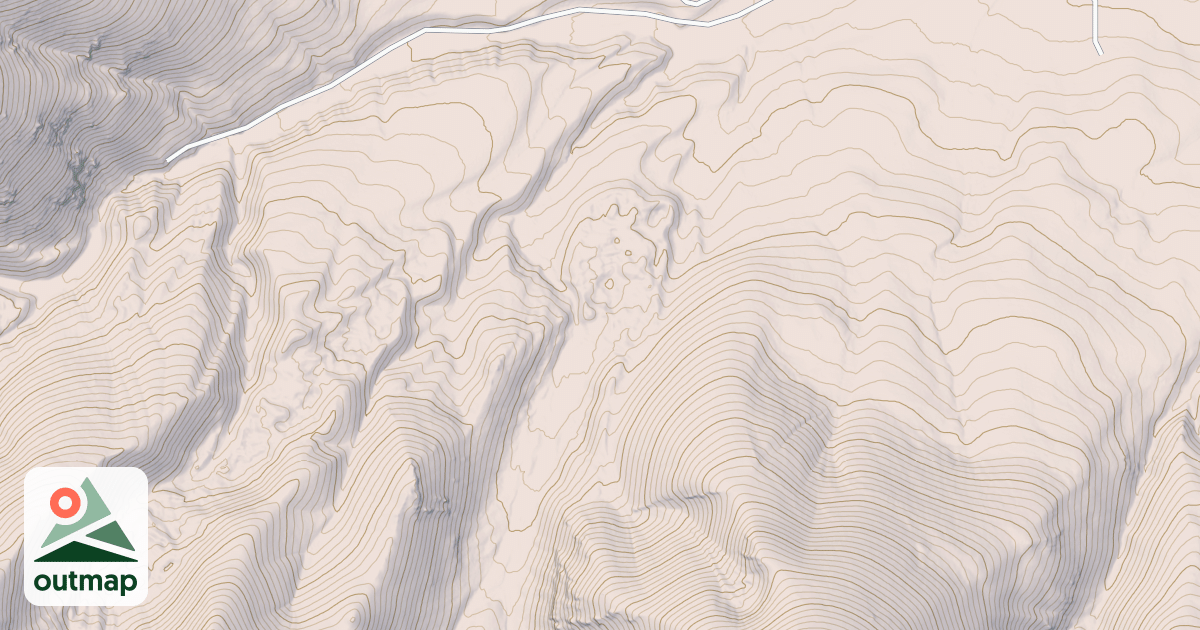 Map of BELL MOUNTAIN CANYON