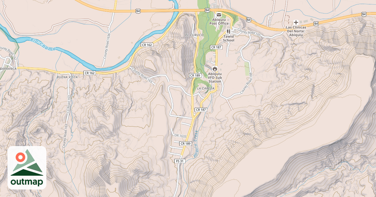 Map of ABIQUIU