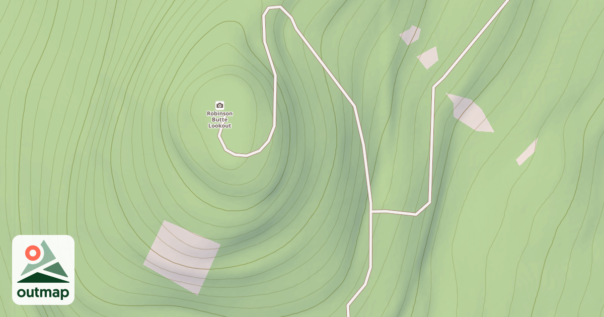 Map of ROBINSON BUTTE LOOKOUT