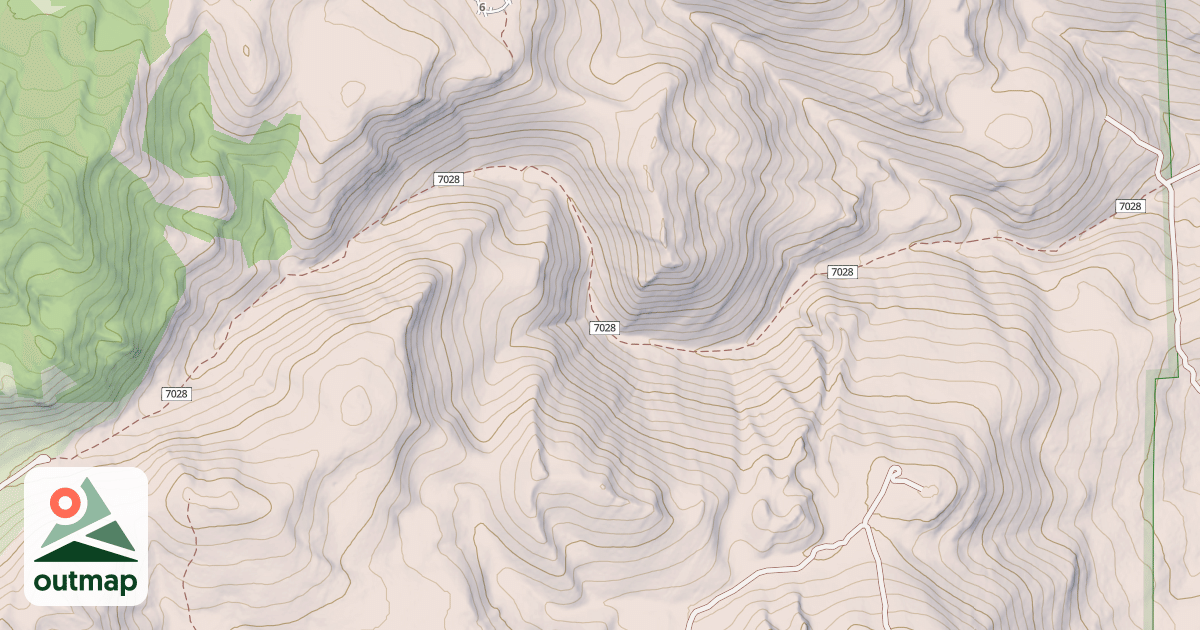 Map of EAST HODGES CANYON