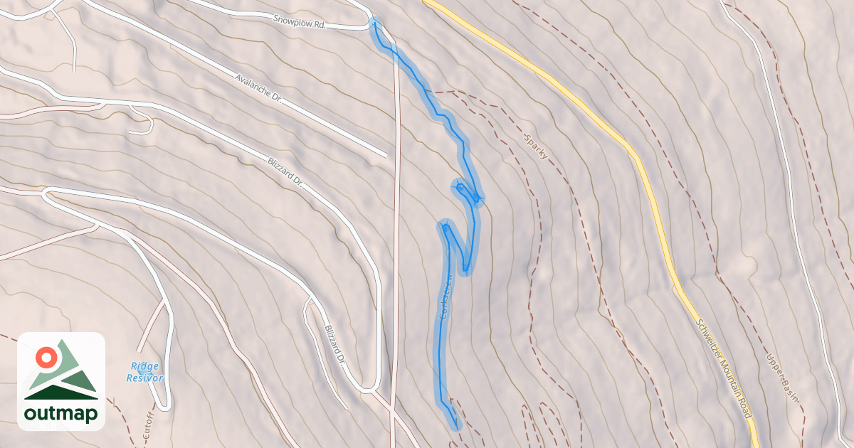 Map of Corkscrew