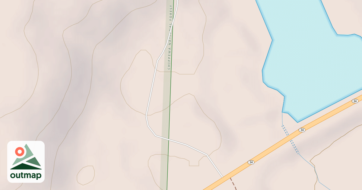 Map of MN 34 SPUR 2628
