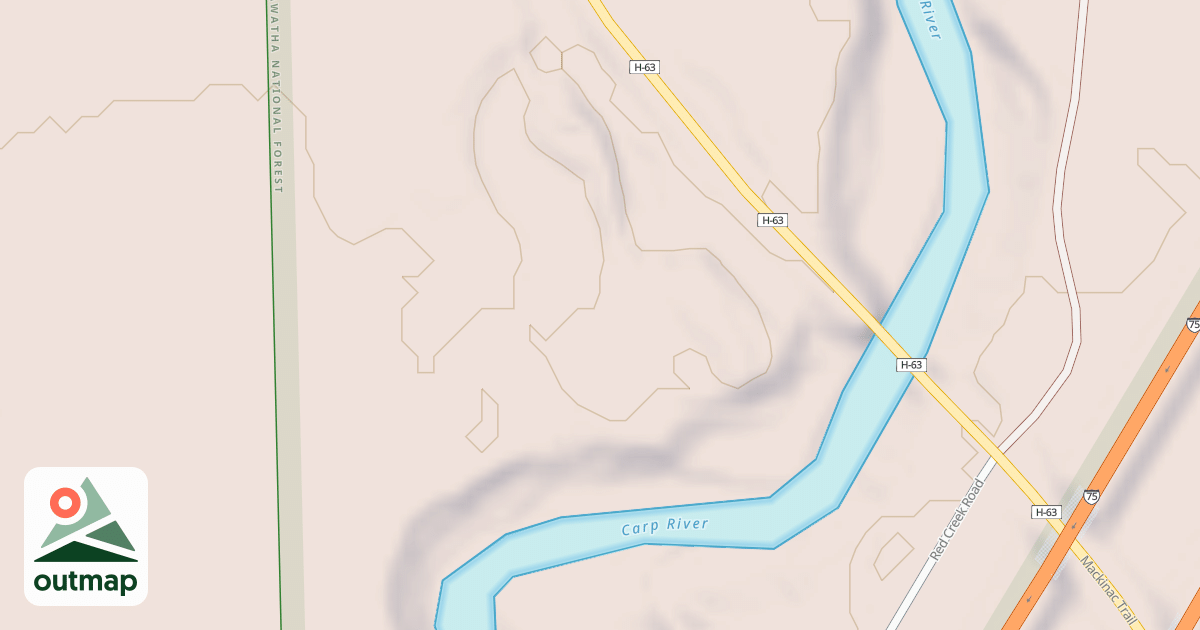 Map of CARP RIVER BRIDGE