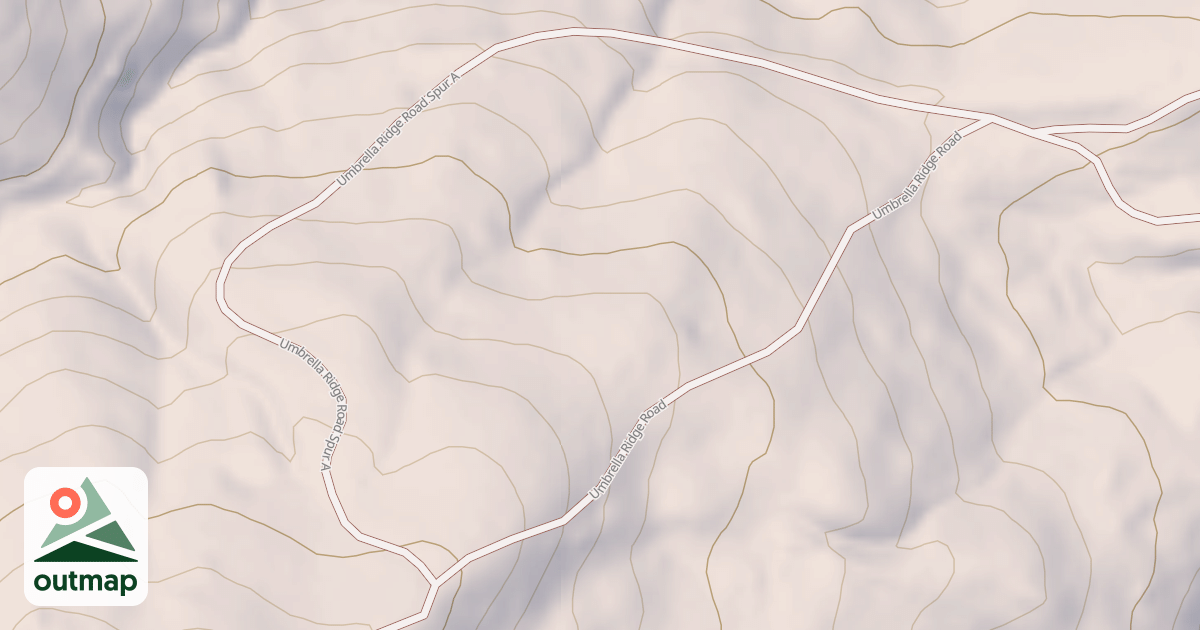 Map of UMBRELLA RIDGE SPUR A