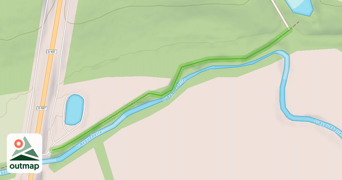 Map of Coulée Verte de l'Ayguebelle
