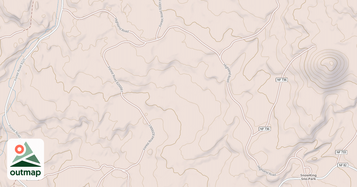 Map of HIGHLAND N74