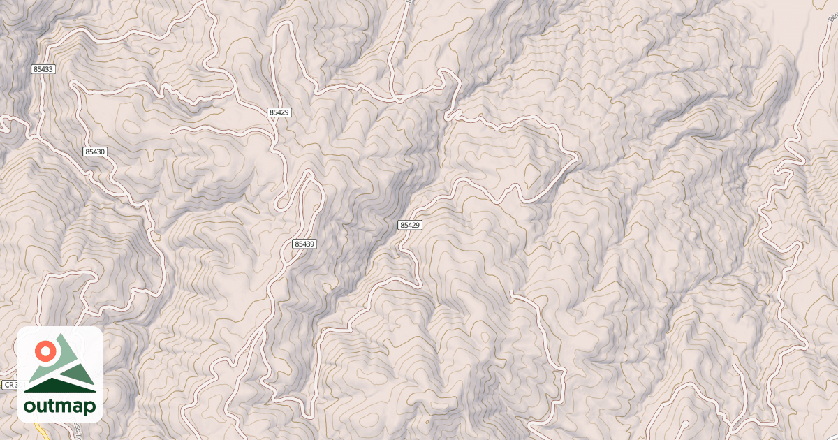 Map of BEVANS CREEK
