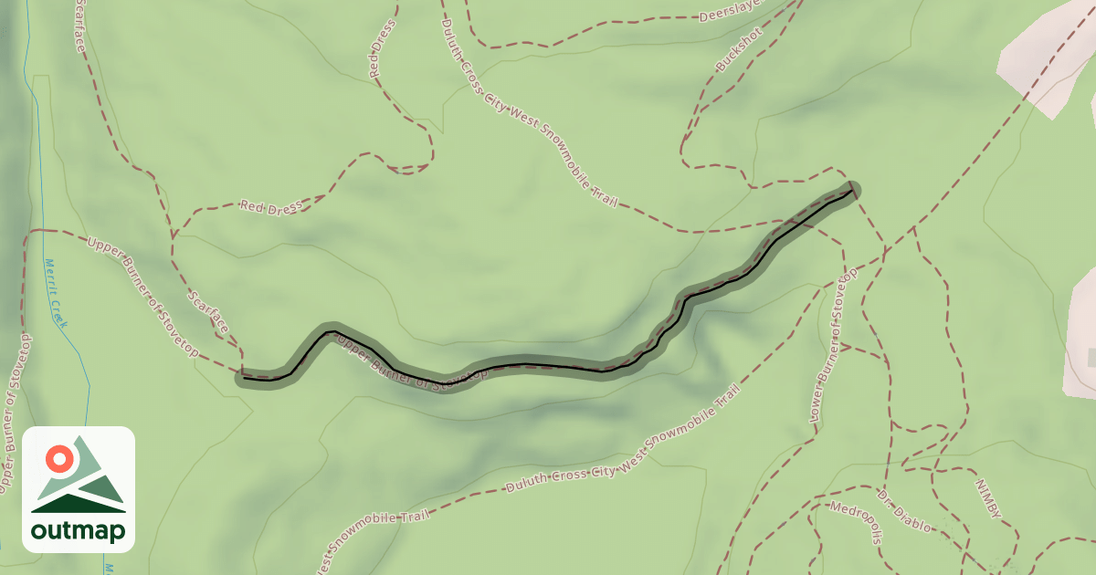 Map of Upper Burner of Stovetop