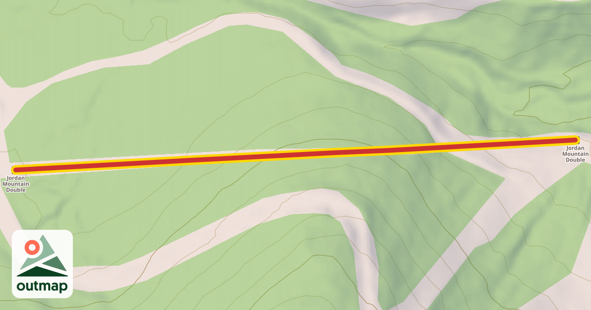 Map of Jordan Mountain Double