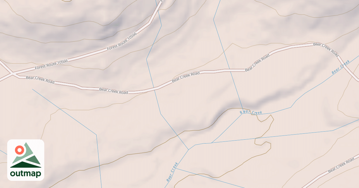 Map of BEAR CRK RD T2