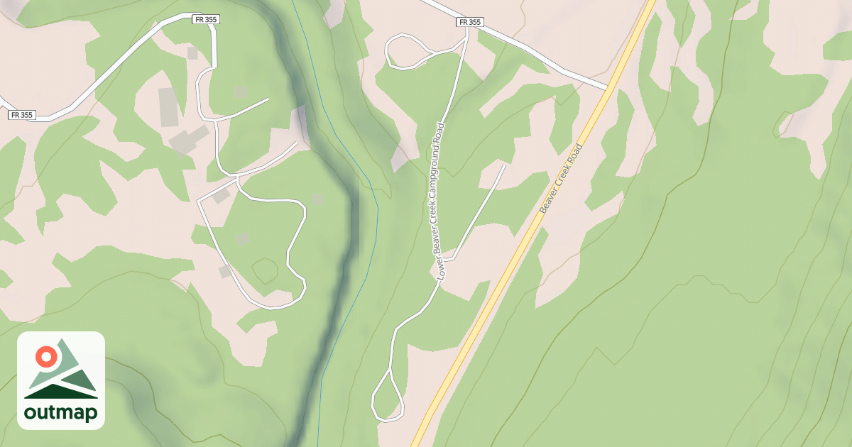 Map of LOWER BEAVER CR CG