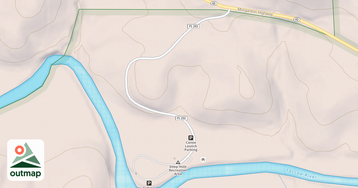 Map of DEEP HOLE RECR