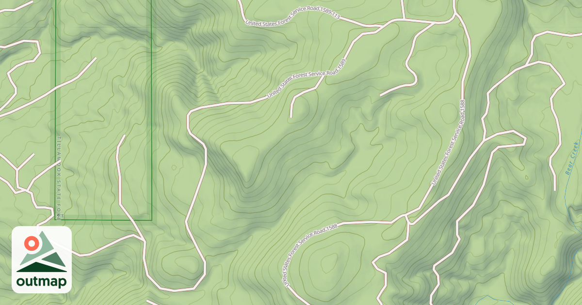 Map of EASLE OR FALL CREEK