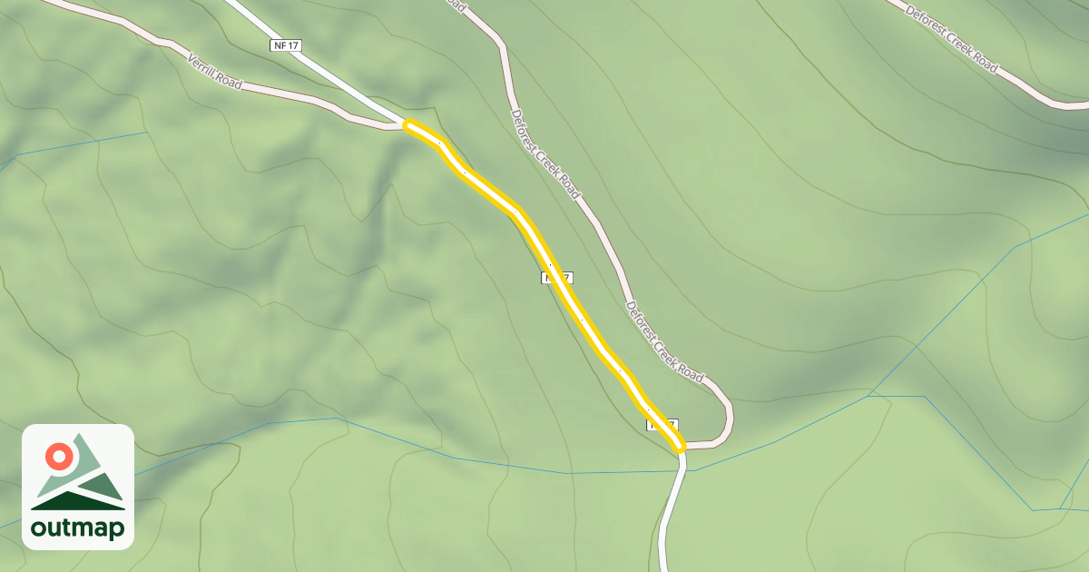 Map of Finney-Cumberland Road