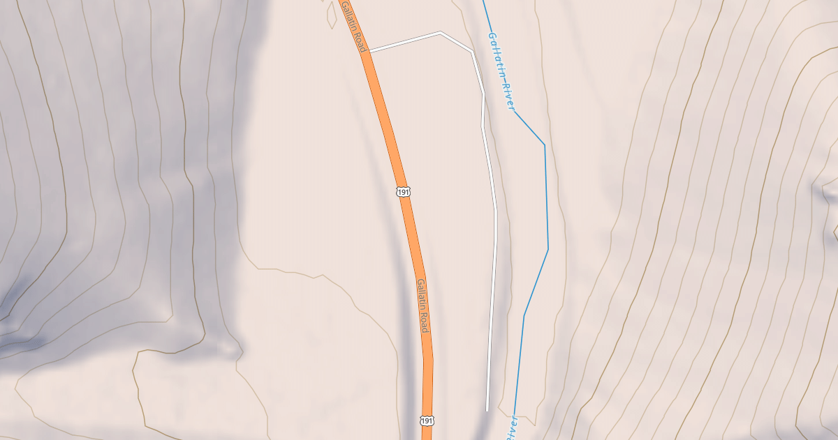 Map preview of GALLATIN RIVER ACCESS MP 40.2