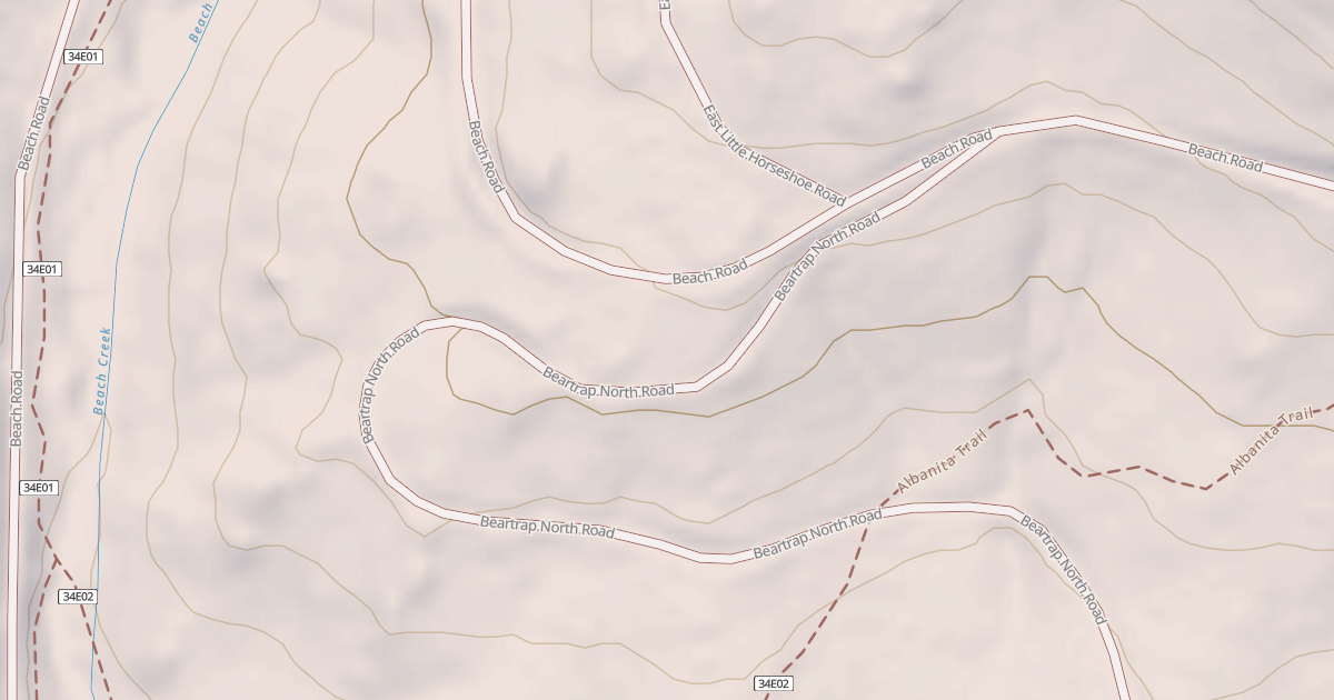 Map preview of BEARTRAP NORTH