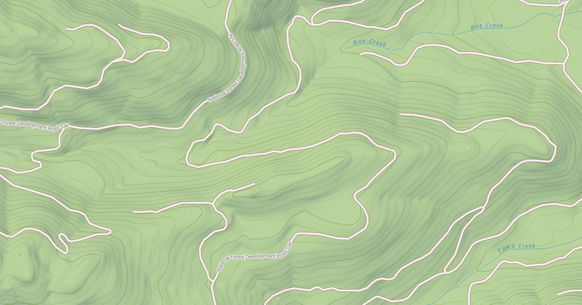 Map preview of DOE CREEK B