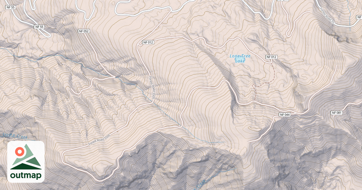 Map of LONE TREE