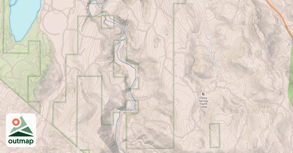 Map of BODIE FLAT ROAD
