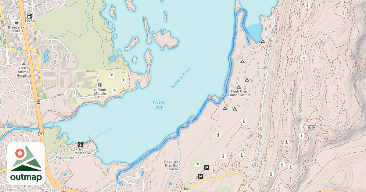 Map of Lakeshore Perimeter Trail