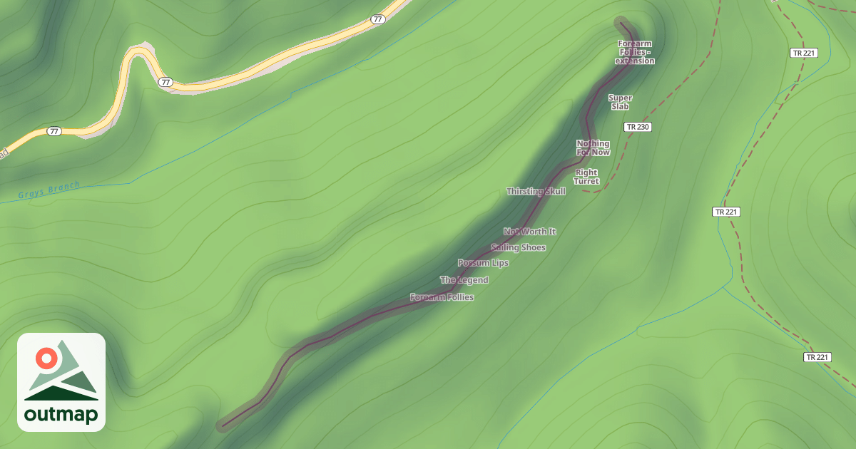 Map of Military Wall
