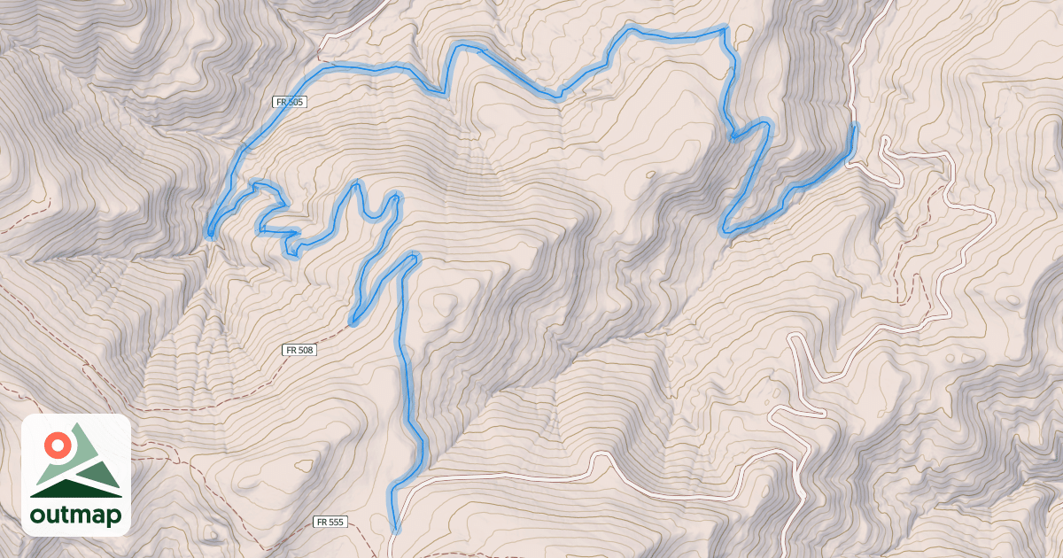 Map of Willow Creek North Trail