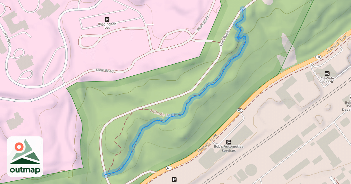 Map of Hillside Trail