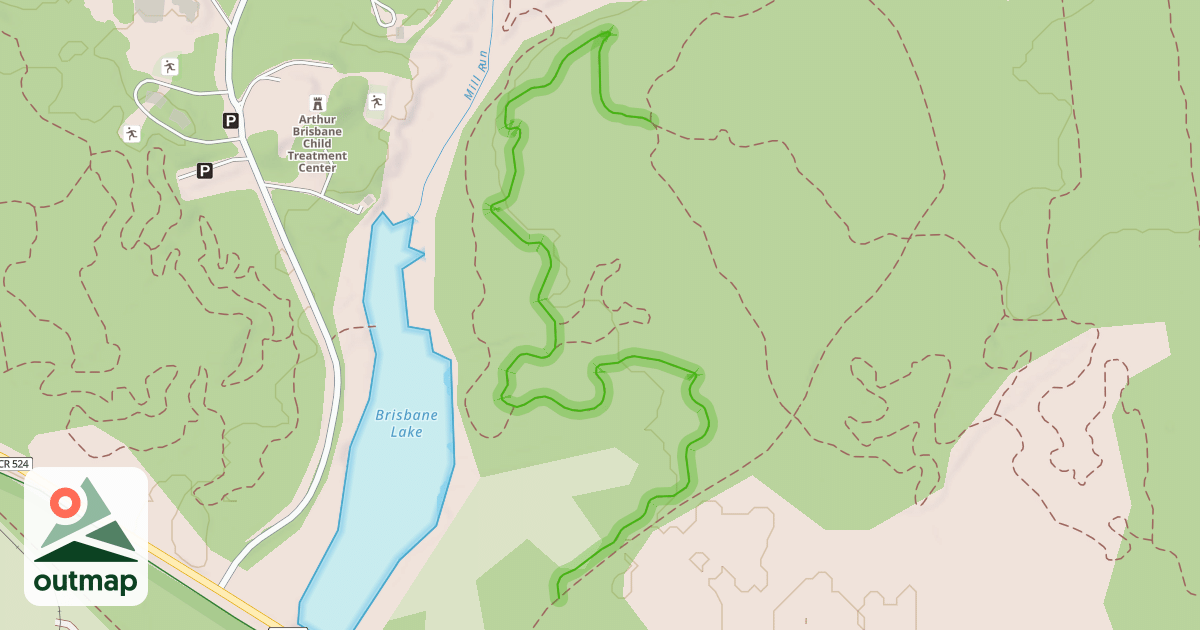 Map of Mill Run