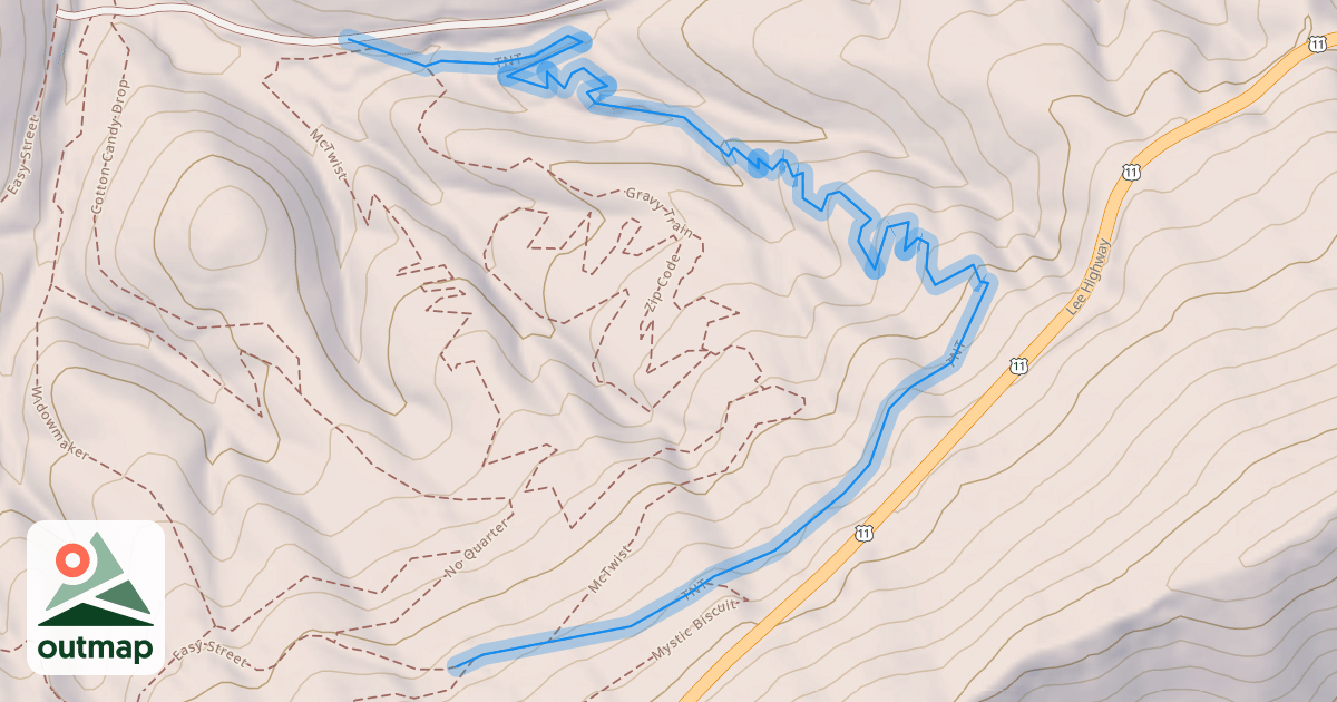 Map of TNT