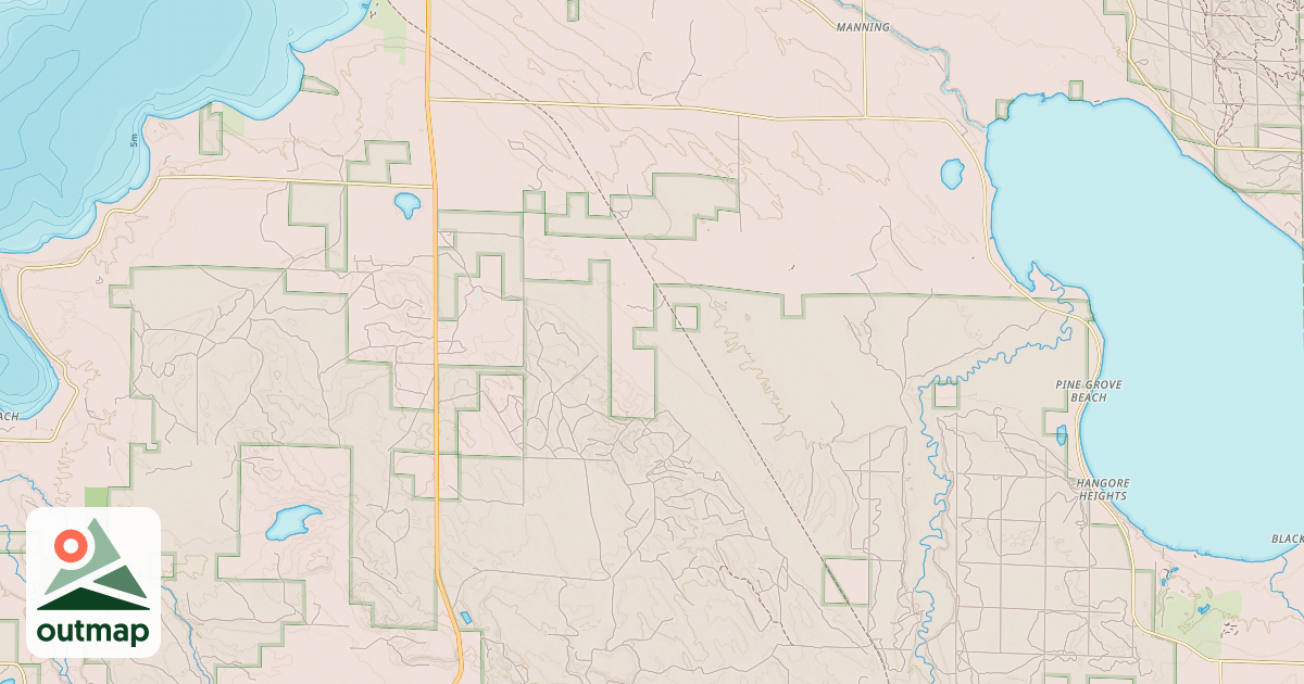 Map of North Eastern State Trail