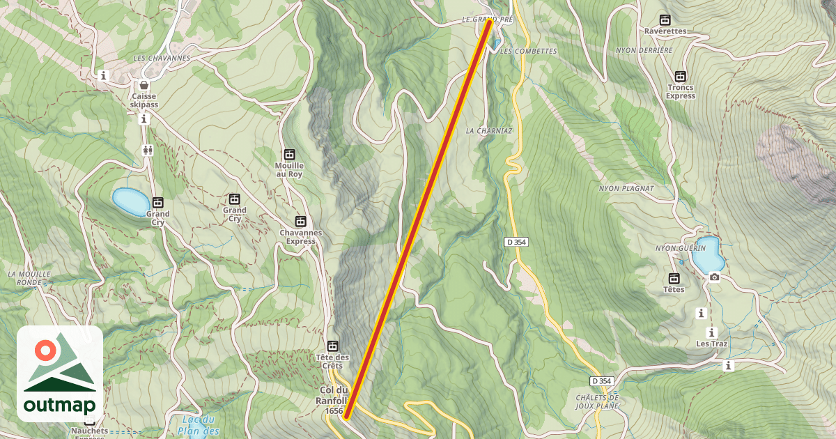 Map of Charniaz Express