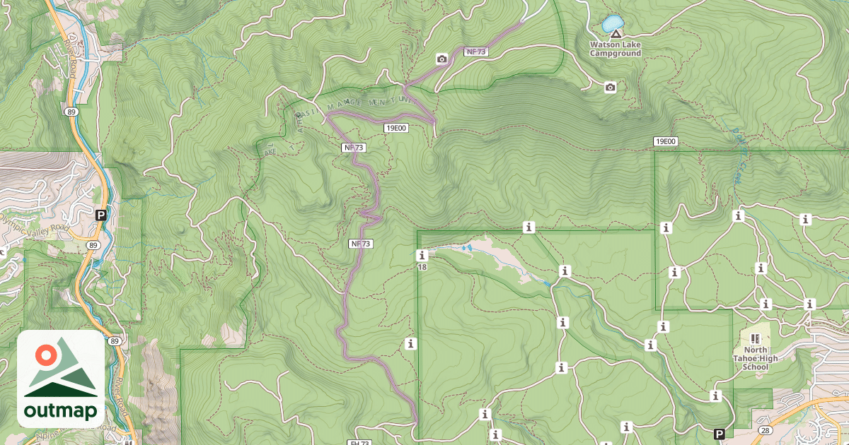 Map of Mount Watson Boulevard