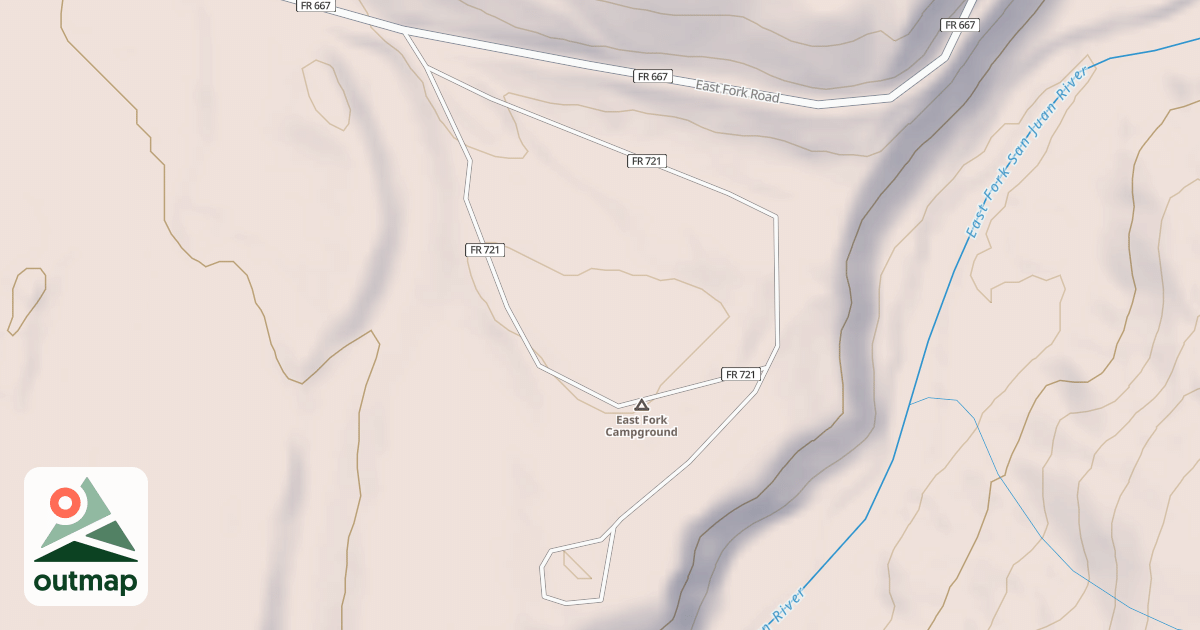 Map of EAST FORK CG
